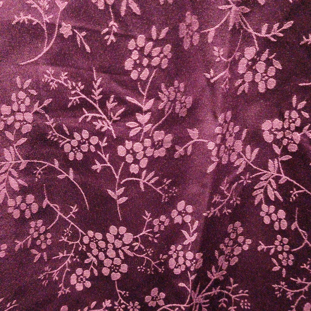 FINAL PRICE NWT Miss Elaine Deep Plum Floral Design Pajamas Lg - Picture 3 of 10